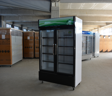 220V-240V/50HZ 60HZ 110V/60HZ Дисплейный охладитель 2 двери Магазин напитков холодильник холодильник