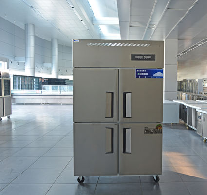 Коммерческий вертикальный стенд холодильник морозильник -6 -15C Нержавеющая сталь кухонный холодильник