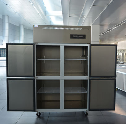 Коммерческий вертикальный стенд холодильник морозильник -6 -15C Нержавеющая сталь кухонный холодильник