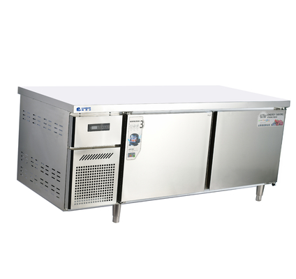 110V/60HZ 2-дверный холодильник из нержавеющей стали для коммерческой кухни
